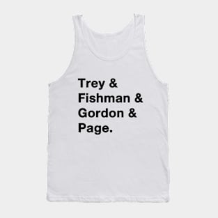 Phish Names Tank Top